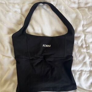 SOLD Form by sami clarke and sami spalter halter tank in black size XS
